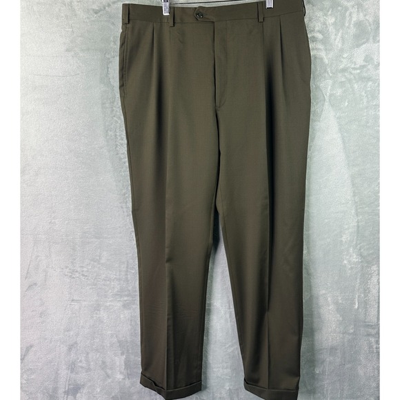 Jos. A. Bank Other - Jos A Bank Signature Collection Mens 38L Brown‎ Wool Dress Pants*